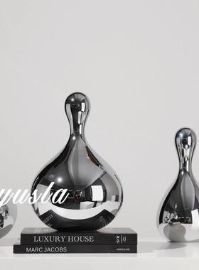 高级简约轻奢摆件样板房客厅餐厅茶几电视柜酒柜书房家居软装饰品