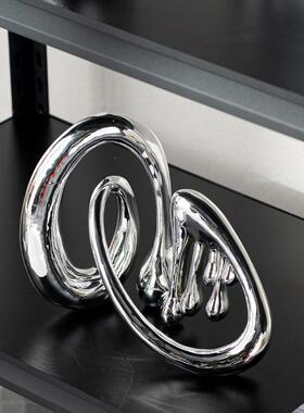 现代轻奢高级感酒柜软装饰品设计师组合创意会所酒店摆件