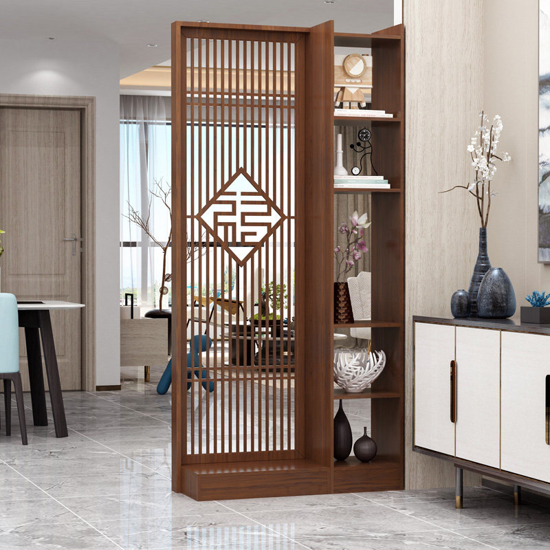 新中式进门玄关柜鞋柜一体客厅屏风现代简约隔断小户型入门间厅柜_虎窝淘