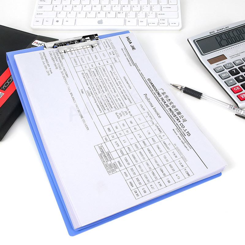 Hangable note report holder file clipboard