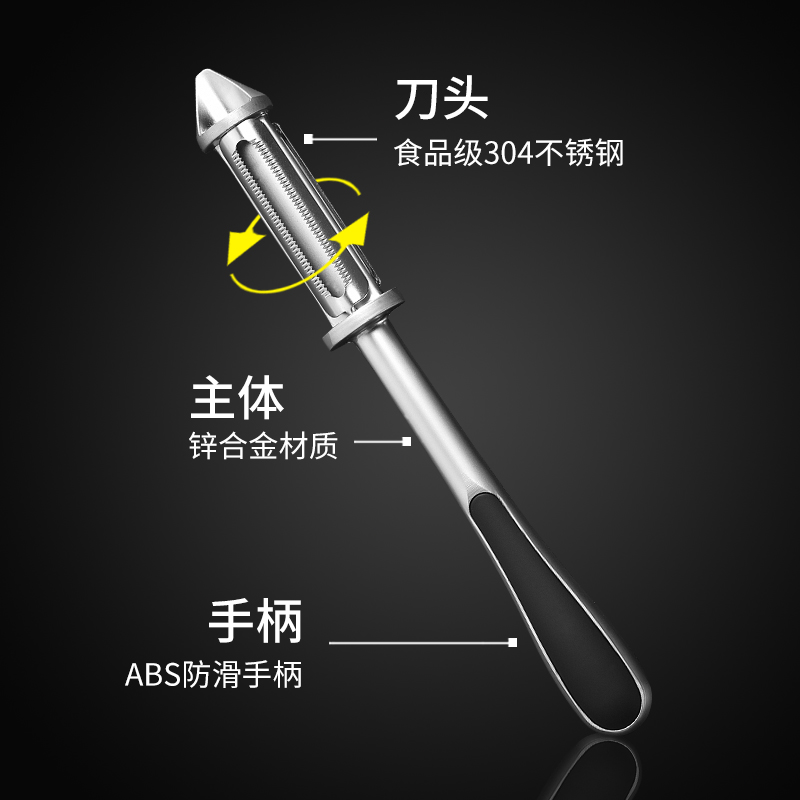 德国304不锈钢家用削皮刀刮皮器土豆削皮器水果刨皮刀刨丝器瓜刨 - 图0