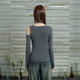 UNIFREEV collar off-the-shoulder sweater