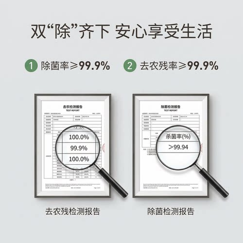 Almawin德国进口有机果蔬清洁剂洗水果蔬菜除菌清洗果蔬净500ml*3 - 图1