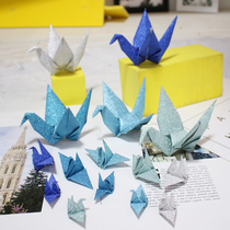 Handmade Thousand Paper Cranes Finished Macaron Gradient Color 7 New Year Birthday Wedding anniversary Scene Placement Decoration