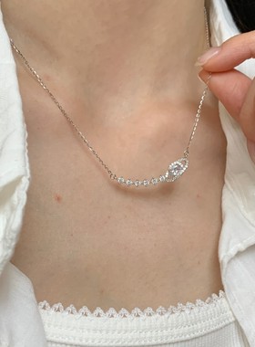 一恋设计感行星轨迹吊坠项链女简约时尚个性创意网红锁骨链ins风