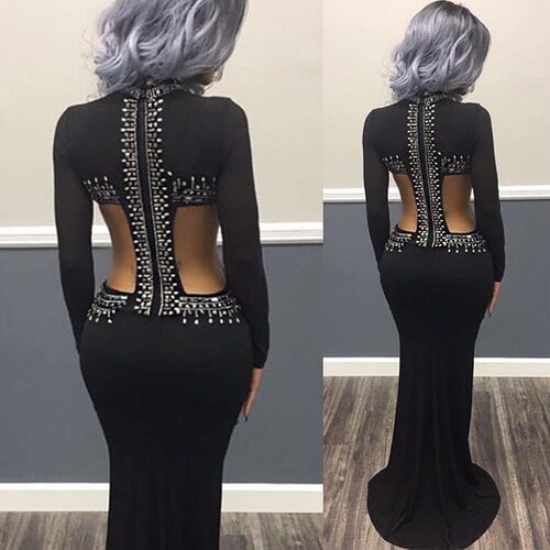 2019 women party gown formal dress ladies fashion dresses - 图1