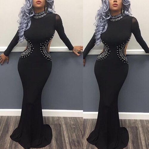 2019 women party gown formal dress ladies fashion dresses - 图2