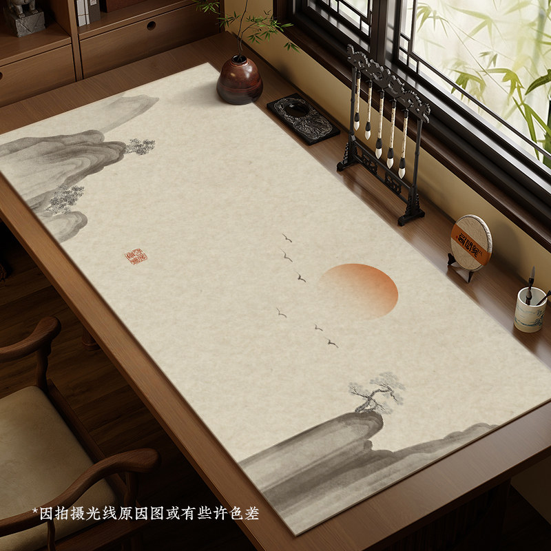 毛毡垫新中式羊毛毡加厚桌垫书画学生书法毛毡专用桌布垫国风印花,淘宝优惠券,粉丝福利购,淘宝优惠卷