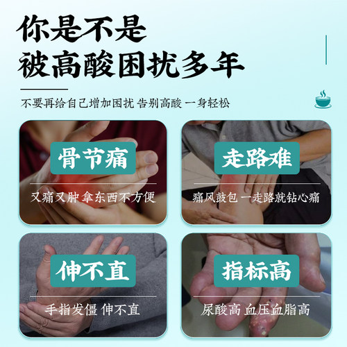 菊苣栀子茶酸尿高风痛用专茶茯苓葛根桑叶排官方正品特降效养生茶 - 图1