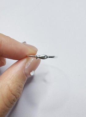 S999足银《游弋小鱼》锦鲤戒指