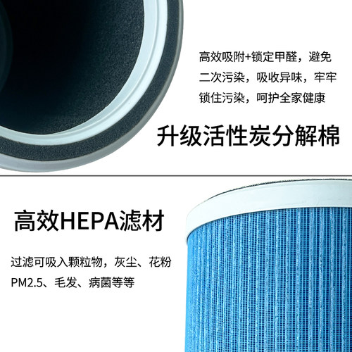 适用伯莱森AP-2088空气净化器滤芯HEP复合过滤网活性炭除甲醛异味 - 图1