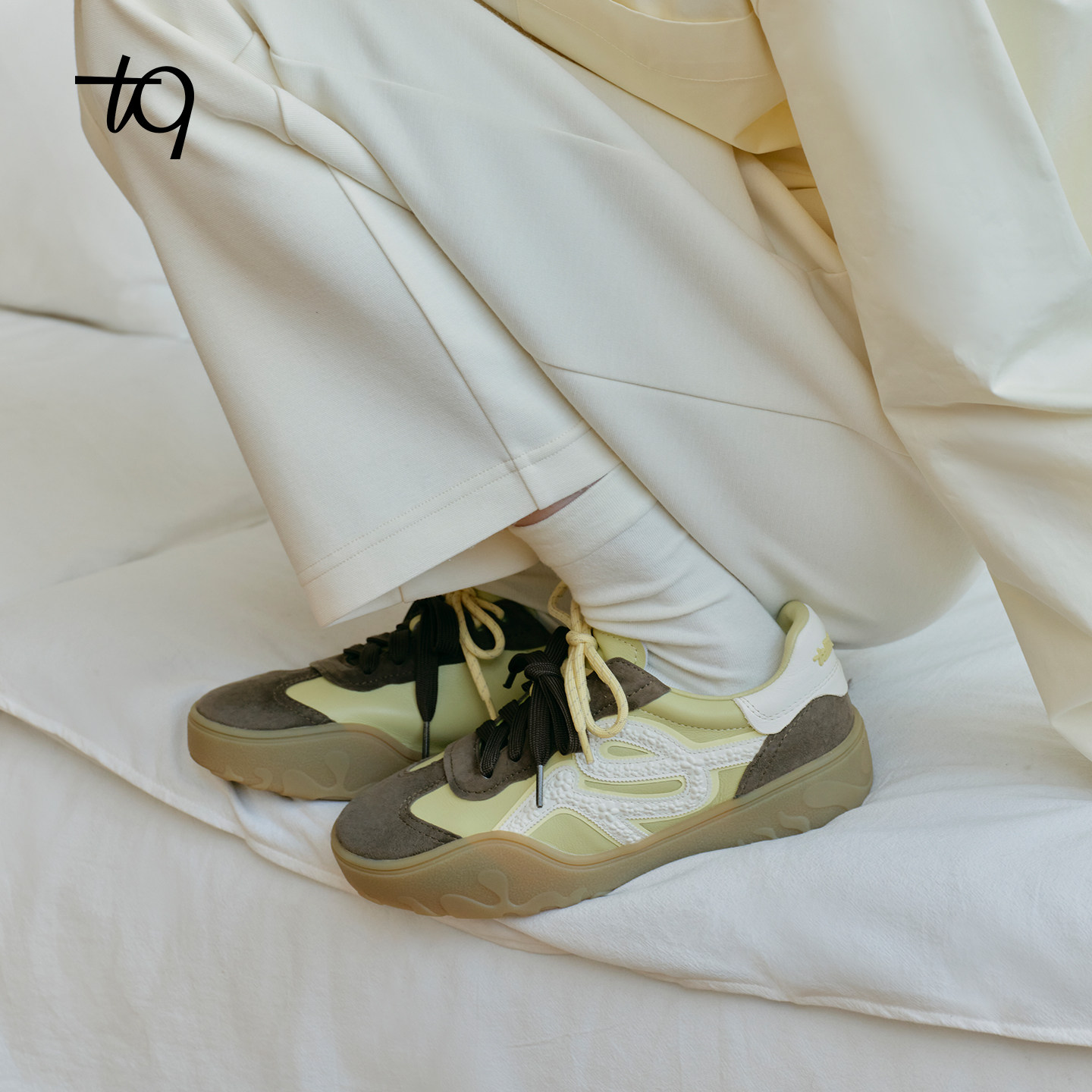 Talitaqoom2026年春季新款板鞋百搭厚底立体花瓣德训鞋tq女花园鞋,淘宝优惠券,粉丝福利购,淘宝优惠卷