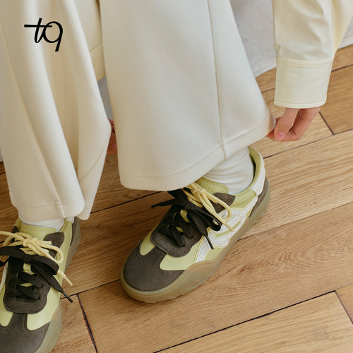 Talitaqoom2026年春季新款春夏百搭厚底焦糖立体花瓣德训鞋tq女鞋 - 图2