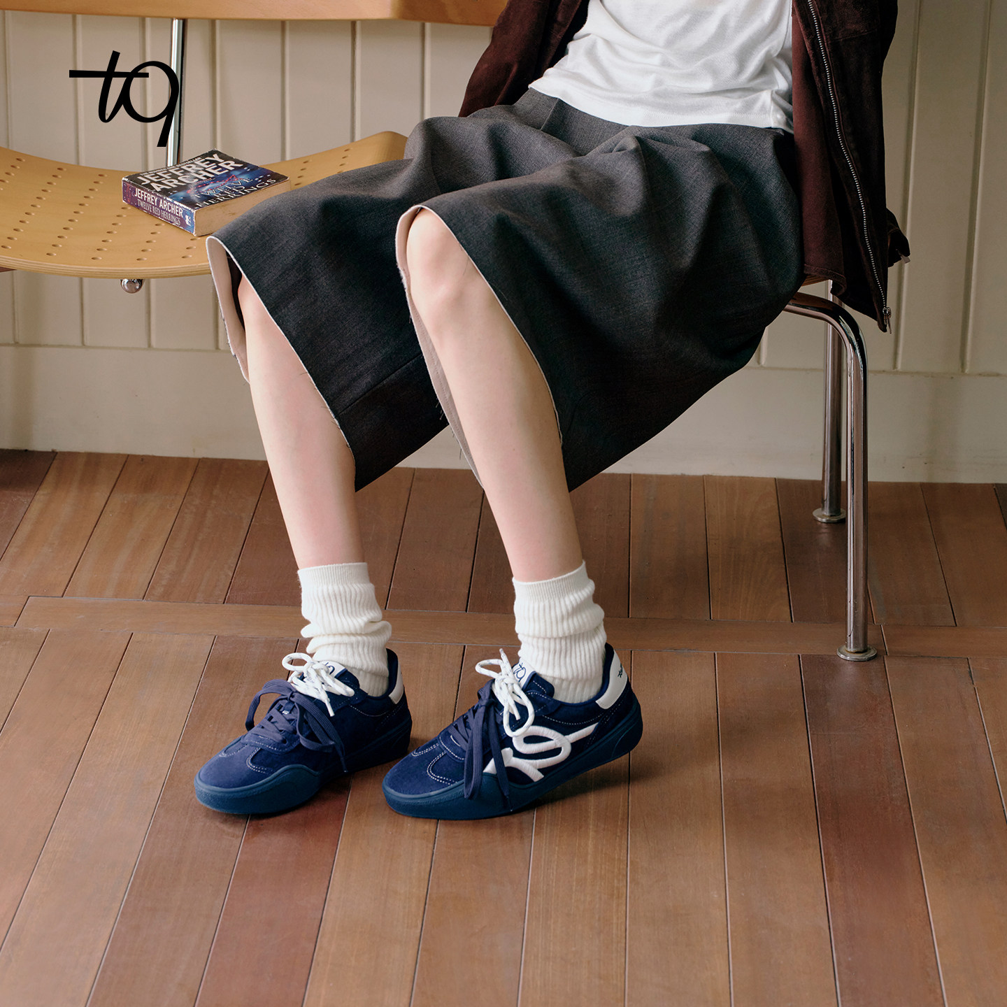 张艺凡同款Talitaqoom焦糖系列2025新款刺绣复古德训鞋休闲鞋tq女,淘宝优惠券,粉丝福利购,淘宝优惠卷