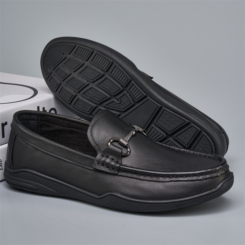 商务休闲鞋软皮软底轻便豆豆鞋男士真皮透气舒适懒人一脚蹬驾车鞋,淘宝优惠券,粉丝福利购,淘宝优惠卷