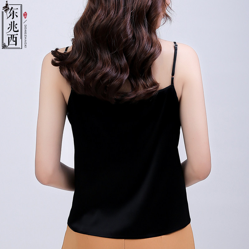 东兆西重磅吊带女睫毛蕾丝打底衫 东兆西背心吊带