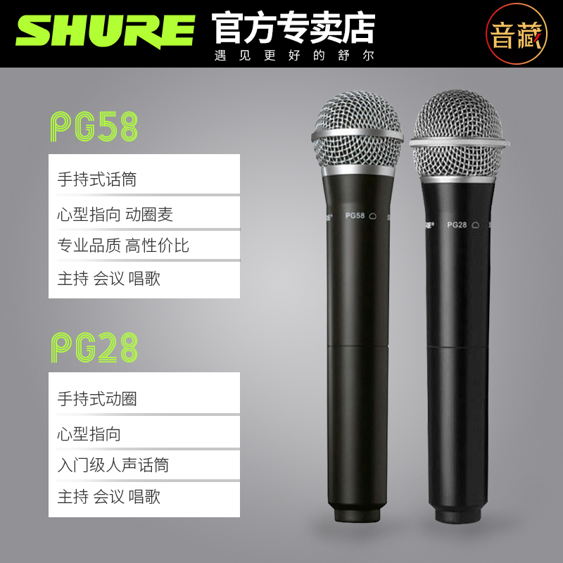 Shure/舒尔SVX288/PG58 PG28专业一拖二无线动圈话筒演出直播会议 - 图3