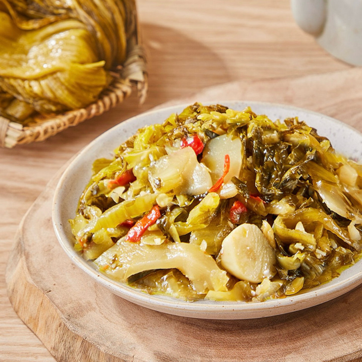 盒马工坊炒酸菜客家风味250g配料干净开罐即食脆嫩爽口小红书推荐