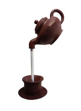 玻璃钢悬空流水天壶喷泉茶壶雕塑室内茶园户外景观大型装饰摆件