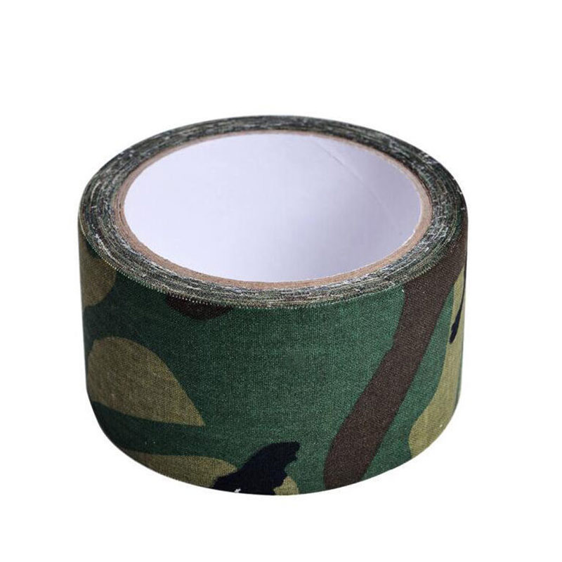 迷彩胶布胶带仿生迷彩布自粘绷带户外迷彩胶带缠绕带防水布基胶布 - 图3