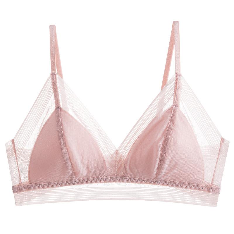 法式无钢圈超薄款bra少女小胸显小 intifree文胸