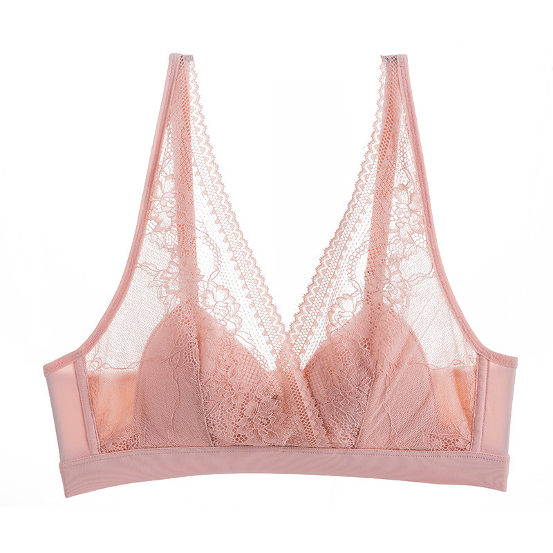 法式bralette真丝乳胶夏季文胸罩 intifree文胸