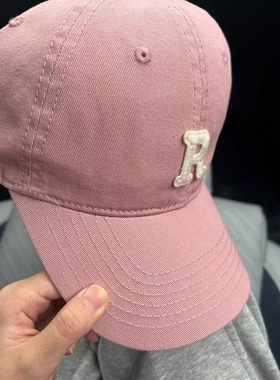 高品质显脸小棒球帽少女玫瑰粉