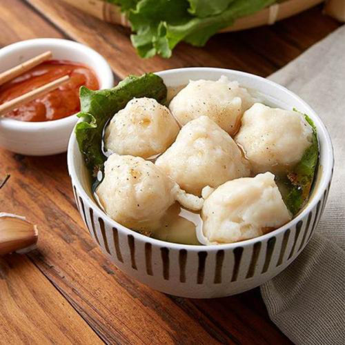 正宗潮汕墨鱼丸潮州汕头手工花枝丸椰子鸡火锅丸子烧烤豆捞食材 - 图0