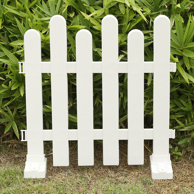 pvc室内外围栏装饰花园草坪户外护栏幼儿园白色塑料小栅栏篱笆