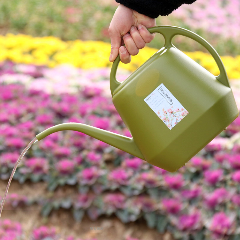 植谜大容量长嘴浇水壶家用塑料园艺工具洒水壶休闲绿植盆栽浇花壶