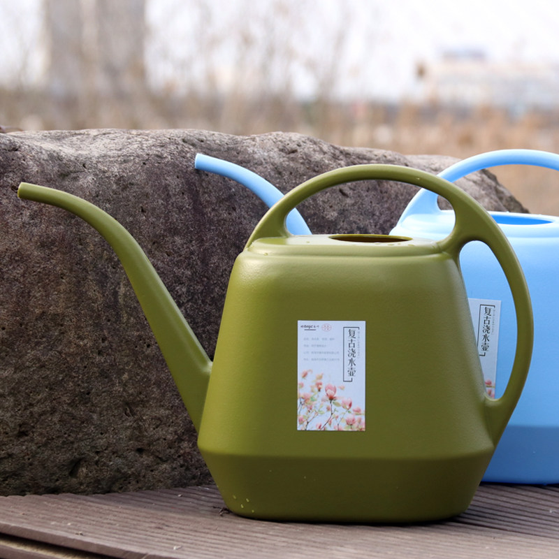 植谜大容量长嘴浇水壶家用塑料园艺工具洒水壶休闲绿植盆栽浇花壶