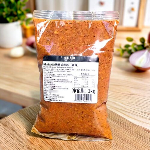 HEAT&GO辣味意式肉酱（鸡肉）1kg意大利面酱鸡肉酱商用肉酱拌面 - 图2