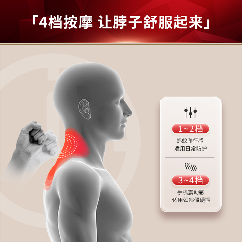 烯时代石墨烯发热护颈椎脖套理疗颈肩疏通热敷保暖电加热肩颈按摩-图1
