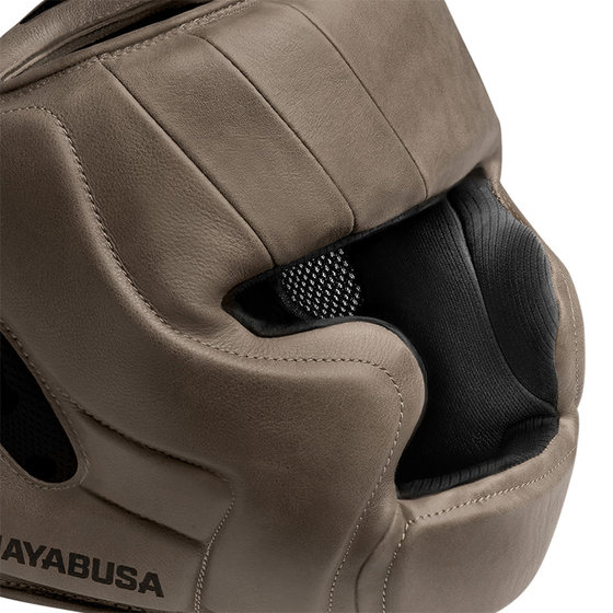 HAYABUSA genuine leather professional training closed helmet
