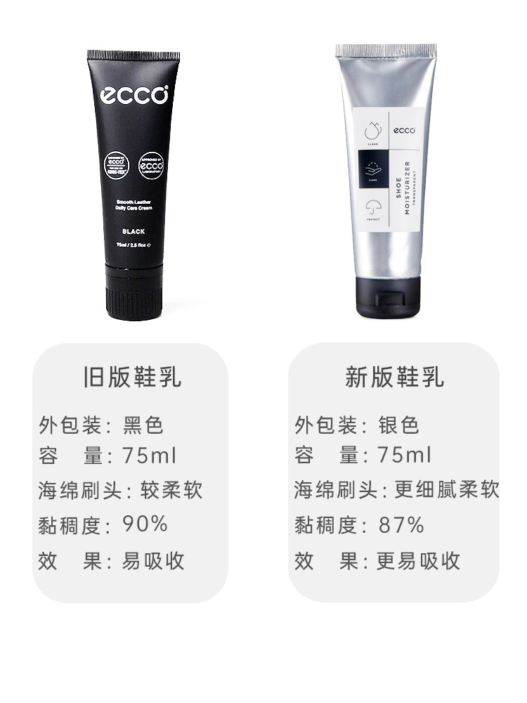 Ecco爱步鞋油光皮鞋乳真皮专用滋润护理剂正品9033300国内现货-图1