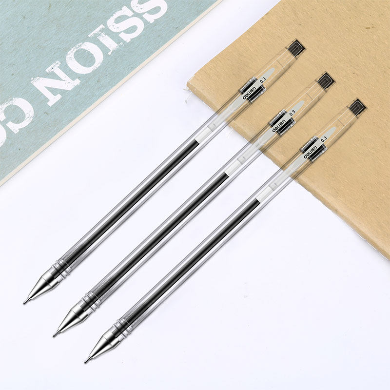 得力s40财务专用笔办公用品0.3 mm 得力凡硕中性笔