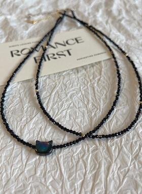 天然石项链女轻奢小众设计感