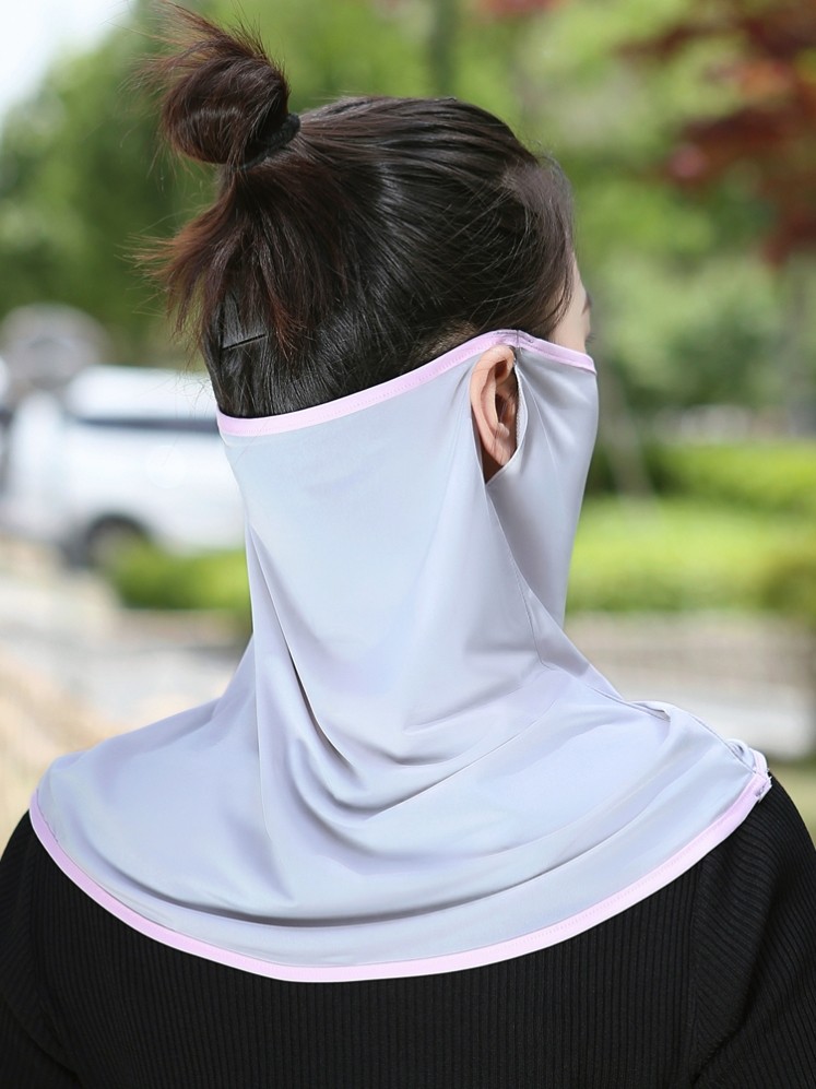防晒围脖套头全脸防晒夏天护颈椎脖套薄款百搭丝巾女夏季面罩护脖