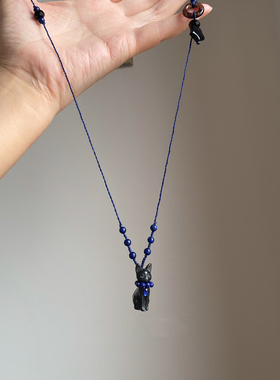 布鲁斯黑猫吊坠毛衣链2025新爆款