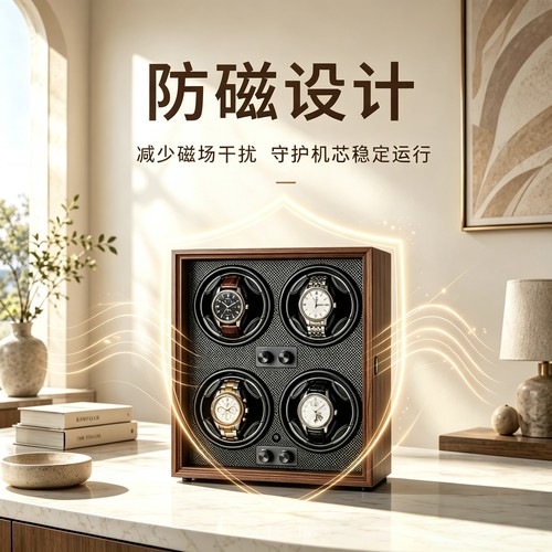 德国摇表器机械表家用摇表器静音防磁转表器手表自摆器手表收纳盒 - 图0