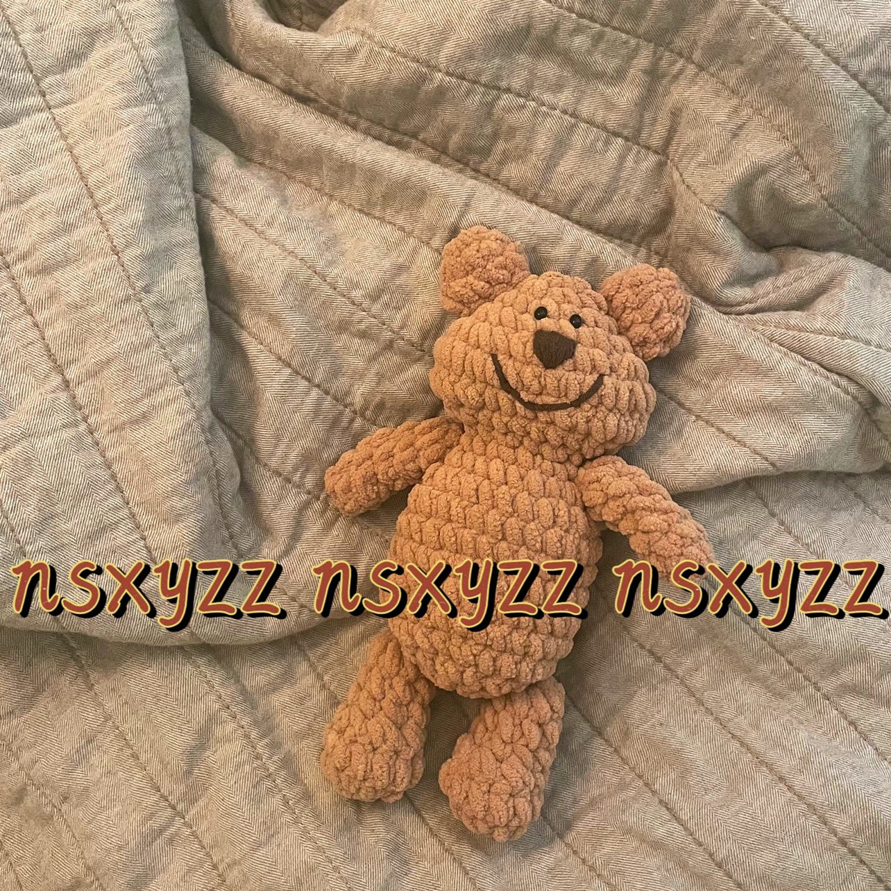 溺水小苑手工编织diy钩针冰条线小熊安抚玩具挂件女友礼物材料包,淘宝优惠券,粉丝福利购,淘宝优惠卷