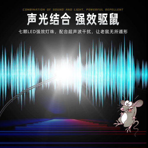 车载汽车驱鼠器车用超声波大功率赶老鼠神器发动机仓车内电子猫 - 图1