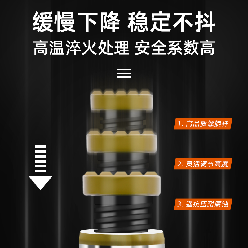 车用千斤顶液压立式车载重型货车专用油压100T汽车手摇省力千金顶-图1