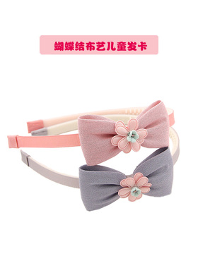 俏格格清新女孩发箍带齿布艺花朵