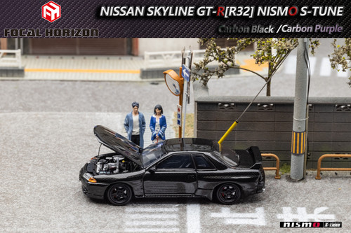 FH 1:64尼桑GTR R32 Nismo S-Tune可开引擎盖仿真合金汽车模型-图0