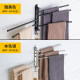 304 stainless steel towel bar bathroom rotating single and double rod bathroom telescopic towel rack without punching wall hanging shelf