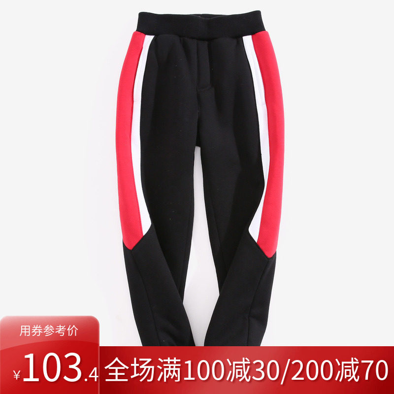 真维斯男童2019年冬装新款贴合长裤 真维斯童装裤子