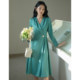 Gentle and mature style retro small fragrance tea break dress