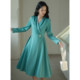 Gentle and mature style retro small fragrance tea break dress