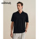Allbirds Wool ຜ້າໄຫມຜູ້ຊາຍຂອງທຸລະກິດຂົນສັດປະສົມ knitted Polo ເສື້ອທີເຊີດແຂນສັ້ນຜູ້ຊາຍ commuter ປະຈໍາວັນເທິງ